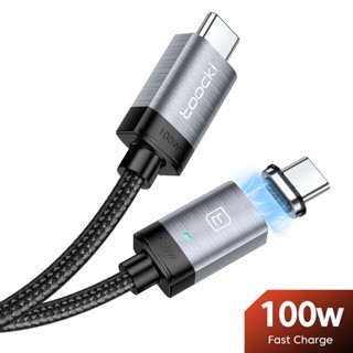 Marjay สายชาร์จแม่เหล็ก 100W USB C เป็น Type C ชาร์จเร็ว