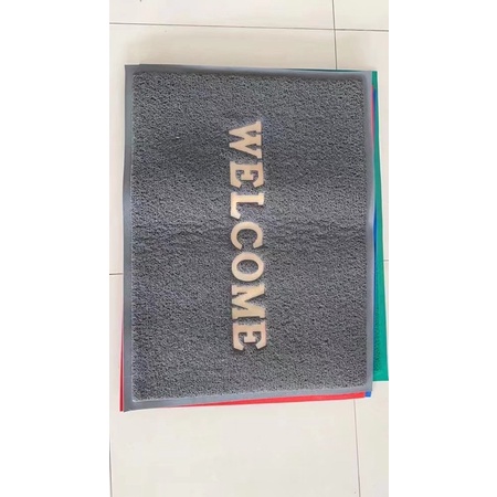 พรมไวนิลดักฝุ่น welcome Size 60x80cm