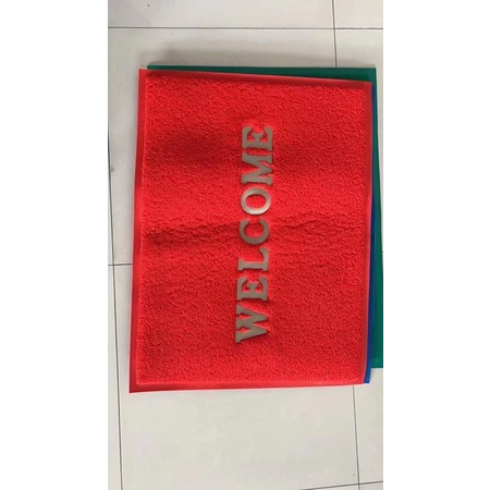 พรมไวนิลดักฝุ่น welcome Size 60x80cm