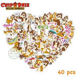 สติ๊กเกอร์ Chip and Dale 363 ชิพกับเดล 40ชิ้น น้องน่ารักมาก การ์ตูน ชิปกับเดล ชิพมังค์ chipmunk ชิปมัง ดิสนีย์ Disney