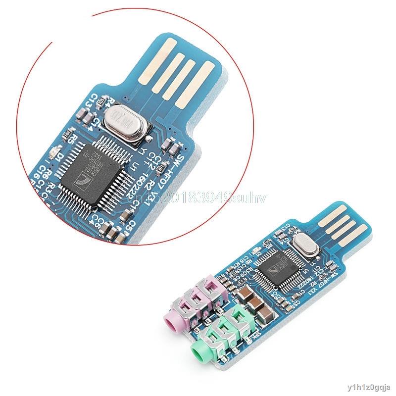 Cm108 Usb Drive Free Sound Card Laptop Computer External Sound Card