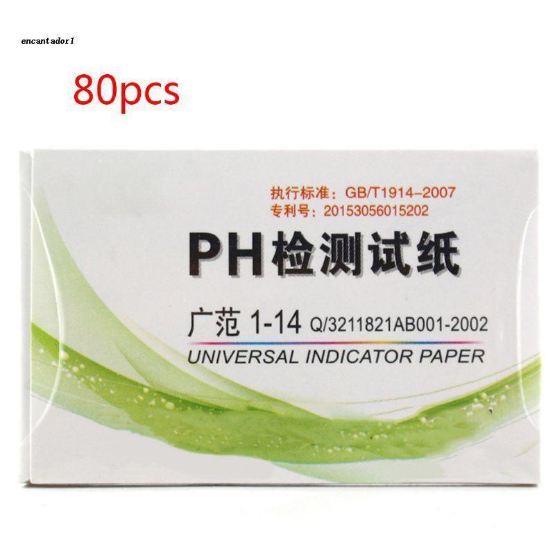 เครื่องมือทดสอบค่า PH แถบทดสอบค่า PH 1-14st กรดอัลคาไลน์ 80 ชิ้น ต่อแพ็ค