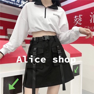 Alice  กระโปรงเอวสูง 2022 ใหม่  สไตล์เกาหลี Comfortable Beautiful fashion SO220203 36Z230909