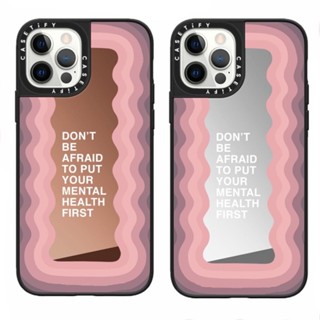 Casetify Reflect You เคสโทรศัพท์ชนิดซิลิโคน TPU แบบนิ่มลายสายรุ้งสําหรับ For iPhone 7 8 Plus X XS XR 11 12 13 Pro Max SE