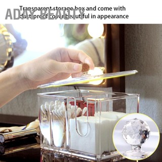 [คลังสินค้าใส]Aday Beauty 14×10×13cm Transparent Storage Box Organizer for Cotton Swabs Pad