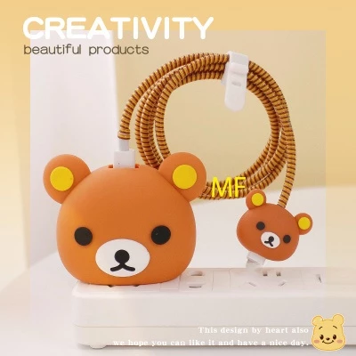 【ส่งจากไทย 18w/20w】เคส สำหรับ ไอโฟน Apple Power Adapter 18W/20W สายชาร์จ ลายการ์ตูนน่ารัก  Cable Bite ตัวถนอมสายชาร์จ thumbnail 7