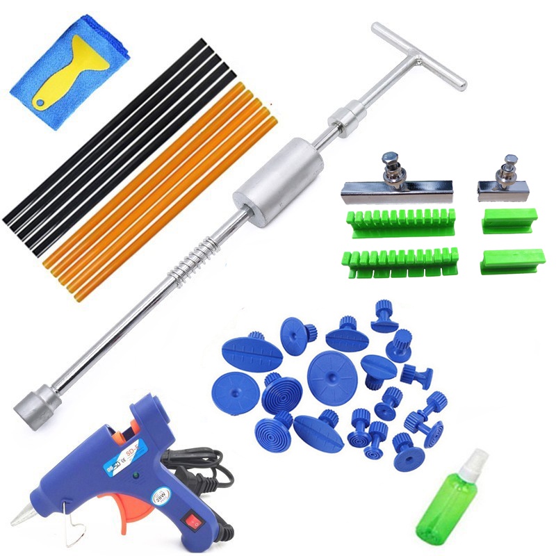 ใหม่ Dent Puller Dent Remover T-bar Dent Puller 22pcs Dent Puller Tabs สําหรับรถ Dent Repair พื้นผิว