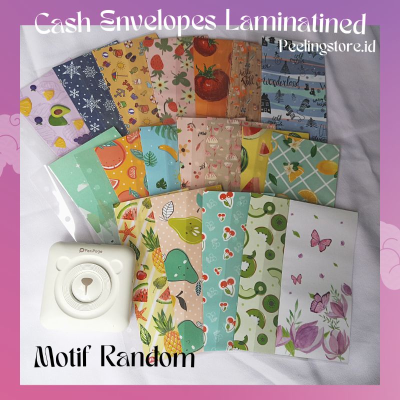 CASH ENVELOPES LAMINATING A6 BINDER DIVIDER POCKET BINDER ZIPPER LOCK A6
