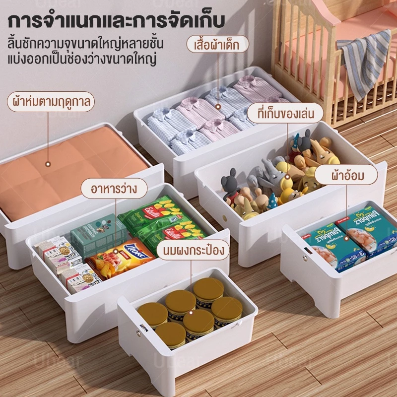 S-Airiceลิ้นชักใส่เสื้อผ้า ลิ้นชักเก็บของ 78cm ตู้เสื้อผ้าตู้เก็บของแบบหลายชั้น เพิ่มหนาตู้ลิ้นชักพลาสติก ลิ้นชักพลาสติก thumbnail 6