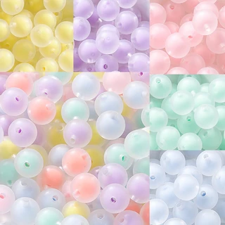 St. kunkka ลูกปัดอะคริลิค ทรงกลม 8-15 มม. หลากสี 50 ชิ้น DIY