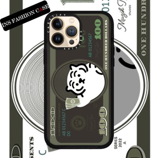 Casetify X MUZIK TIGER Doller เคสโทรศัพท์มือถือนิ่ม แบบใส กันกระแทก สีดํา สําหรับ iPhone 14 13 12 11 Pro MAX IX XS MAX XR 6 6s 7 8 Plus