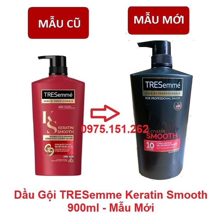 Tresemme Keratin Smooth Shampoo Argan Essential Oil 900มล