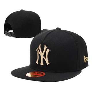 หมวกเบสบอล MLB NY New York Yankees โลหะสีทอง สีดํา และ F3t5 ESYD