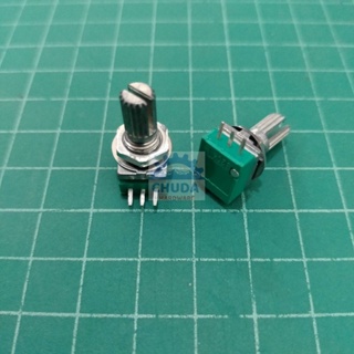 โพเทนชิโอมิเตอร์ 3 ขา Potentiometer วอลลุ่ม VR ปรับค่า 3 ขา B5K ถึง B500K # 3 ขา เขียว (1 ตัว)