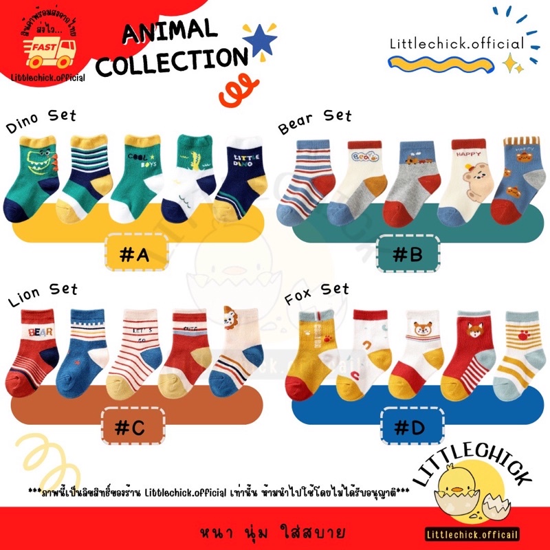 ถุงเท้าเด็ก NEW Collection (พร้อมส่ง) Aas019