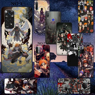 เคสโทรศัพท์ซิลิโคน TPU แบบนิ่ม ลายการ์ตูนนารูโตะ Akatsuki กันกระแทก สําหรับ Redmi Note 10S 10T 5G 11 Pro 11 4G 11S 4G