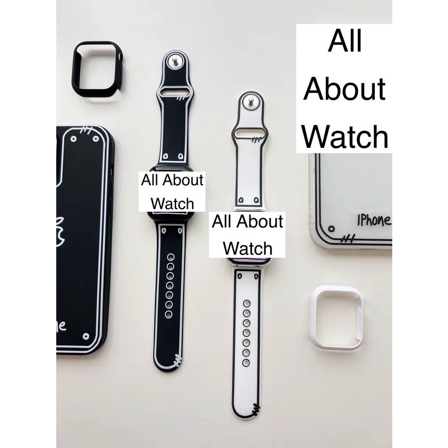 พร้อมส่ง จากไทย งานสุดคูล สาย 2 โทน ใช้ไ้ด้กับ Smart Watch 8 7 6 5 4 3 2 1 Se Ultra 8 HW8Max X8Proma