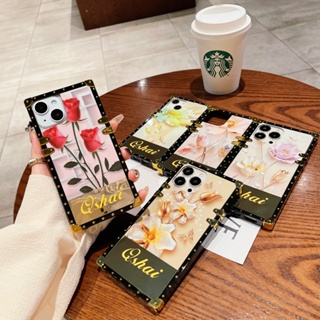 เคสโทรศัพท์มือถือแบบแข็ง ทรงสี่เหลี่ยม กันกระแทก หรูหรา สําหรับ REALME 11 10 PRO PLUS C55 C53 C30S C33 C31 C25Y C21Y C15 C12 5G