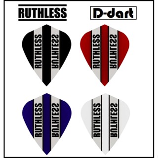 Ruthless Dart Flights - KITE 100 Micron Clear Panel Darts Fl…