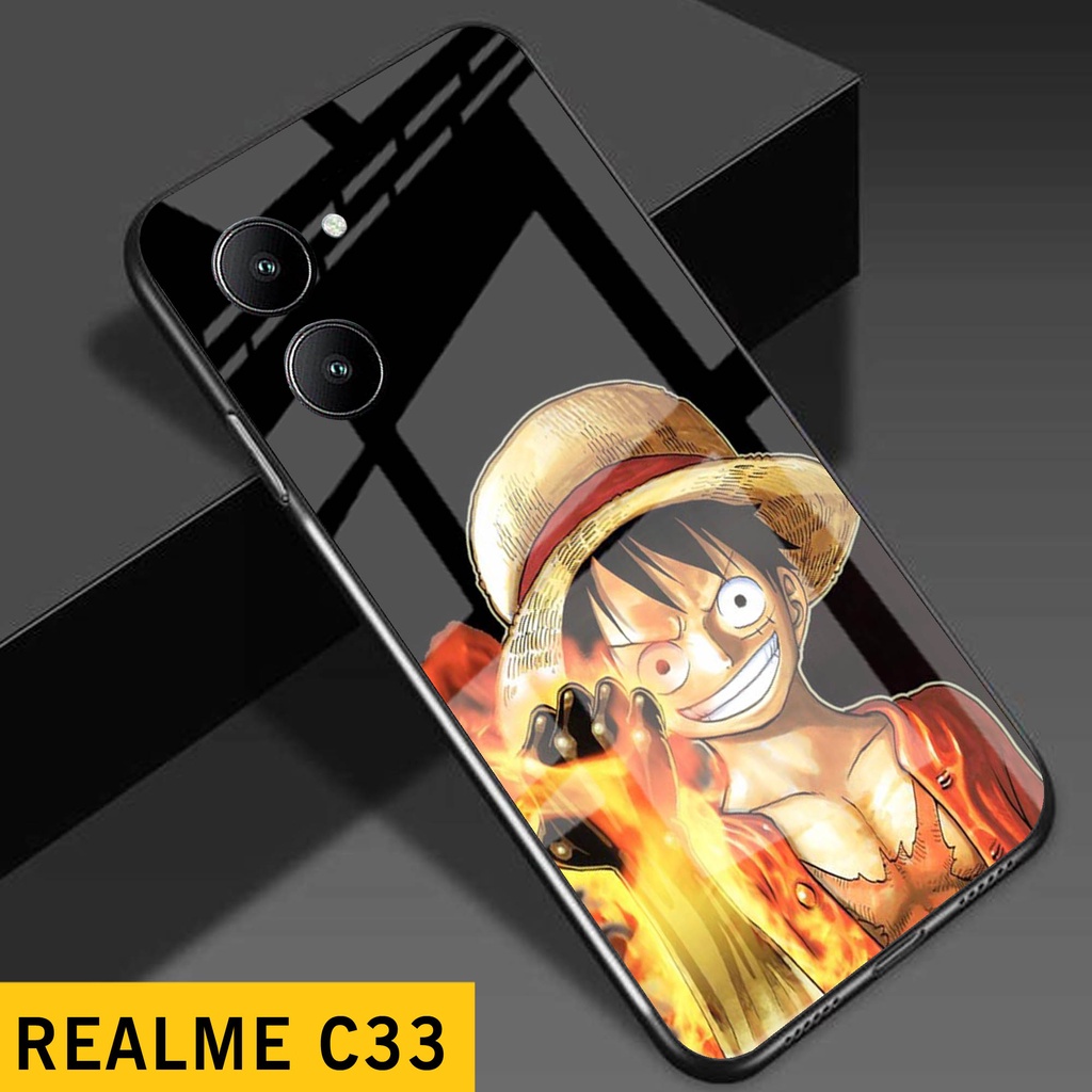 [A09] เคส Realme C33 / Realme C33 Glitter Glass Softcase / เคสโทรศัพท์ Realme C33 / เคส Realme C33