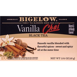 Bigelow Tea Black Tea Vanilla Chai 20 Tea Bags