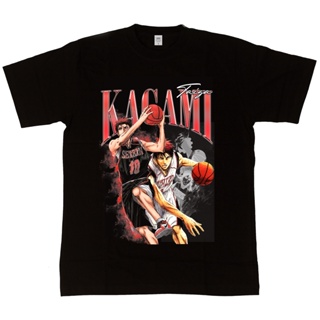 เสื้อโอเวอร์ไซ เสือยืดผู้ชาย Kagami TAIGA HOMAGE TEES เสื้อยืด KUROKO ไม่มีปะเก็น เสื้อยืดชาย Tee