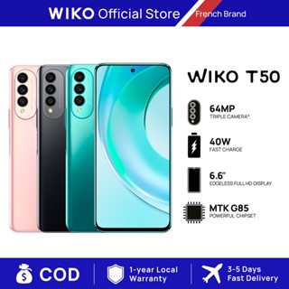 [New Arrival] WIKO T50 สมาร์ทโฟน（6GB+128GB）| หน้าจอ FHD+6.6"| กล้อง 64MP + 8MP + 2MP | ซีพียู Helio G85 |แบต 4000mAh