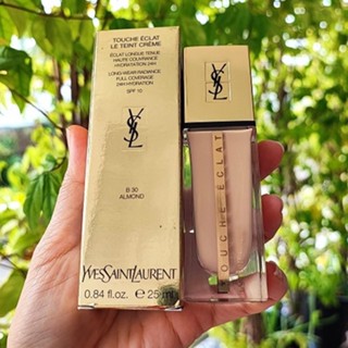 แท้ทั้งร้าน !! แบ่งขายรองพื้นผิววาวYSLรุ่นใหม่ YSL TOUCHE ECLAT LE TEINT CREME FOUNDATION