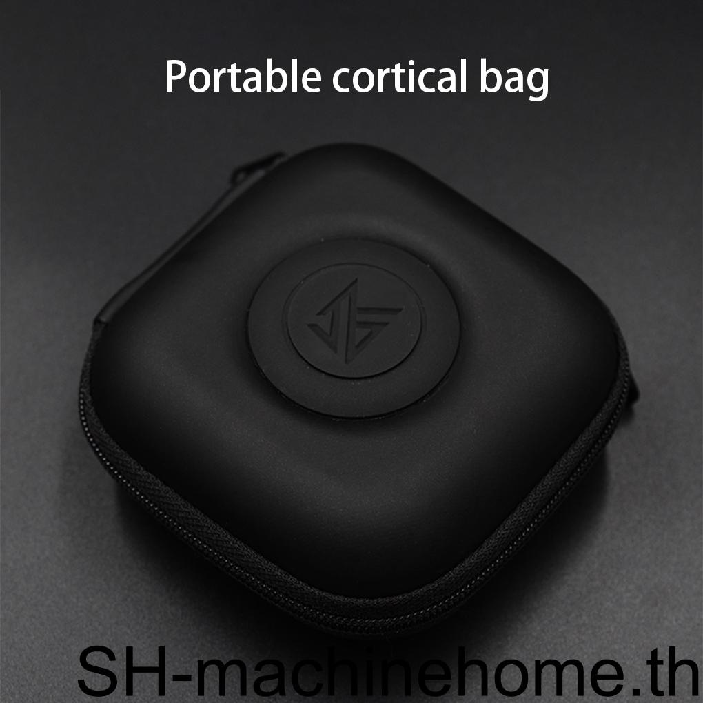 1/2/3/5 KZ หูฟังกรณีสแควร์กล่องเก็บของเดินทางที่ใส่กันฝุ่นสายชาร์จหูฟังกระเป๋าใบเล็กมีซิปสีแดง
