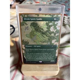 การ์ด MTG Elvish Spirit Guide Green Foil Magic the gathering EDH รุ่น Secret lair Yuko