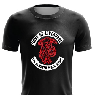 เสื้อยืด ลาย Liverpool FC แบบแห้งเร็ว ไซซ์ XS - 7XL