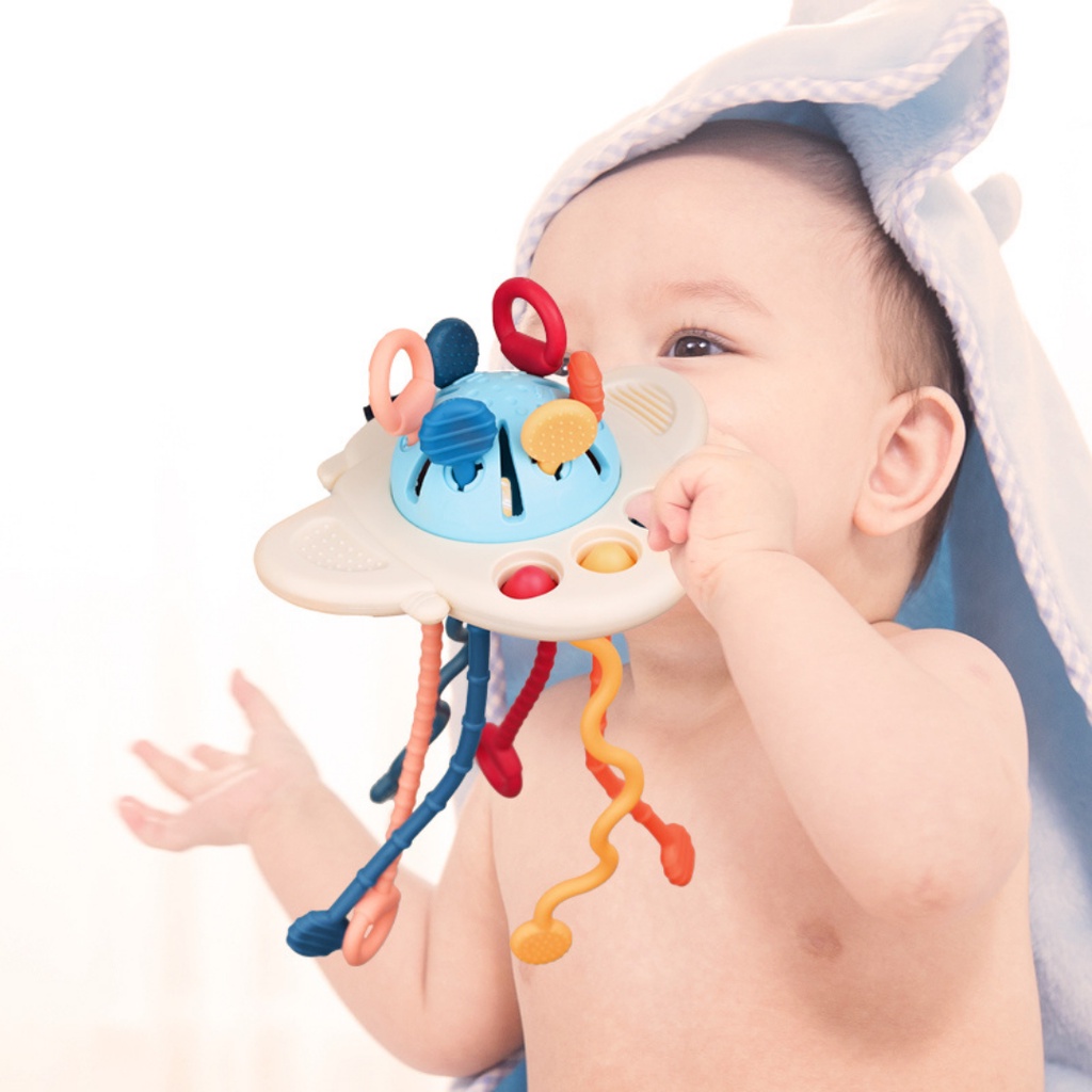 (พร้อมส่ง)HAPBABY ของเล่นเด็กยานอวกาศ แบบกัดเล่นได้ ของเล่นโมบายกัดเล่นเสริมพัฒนาการ - รูปที่ 2