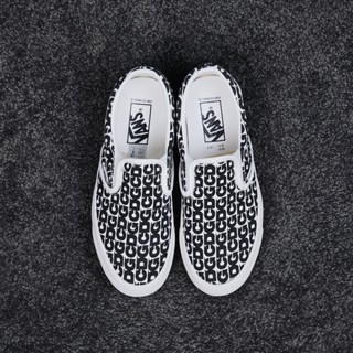 Comme des Garcons x Vans Slip-On CDG Rei Kawakubo limited รองเท้าผ้าใบลําลอง ข้อสั้น ลายกราฟฟิตี้ -1979