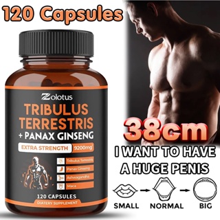 Tribulus + Ginseng, 9200 mg per capsule, Ashwagandha, Ginseng, Boosts Energy, Mood, Stamina &amp; Performance