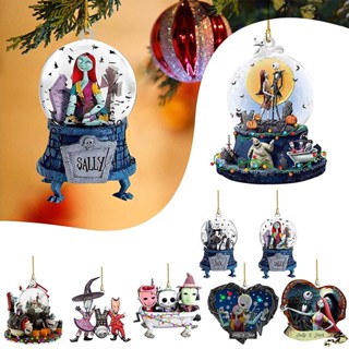 The Nightmare Before Christmas Jack Sally Xmas Tree Pendant Halloween Decoration