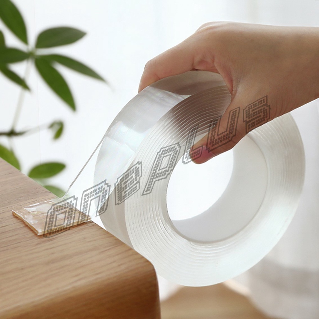 OnePlus กาวสองหน้า เทปกาว ทำความสะอาดและนำมาใช้ใหม่ได้ มี 2 ขนาดให้ เลือก Double Side Adhesive Tape