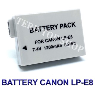 LP-E8 / LPE8 Camera Battery For Canon EOS 550D,600D,650D,700D,Rebel T2i,T3i,T4i,T5i,Kiss X4,X5,X6i,X7i BY TERBTOE SHOP