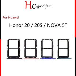 ใหม่ ถาดใส่ซิมการ์ด คุณภาพสูง สําหรับ Huawei Nova 5T 5 5pro 5ipro 5Z 3E P20Lite 2019