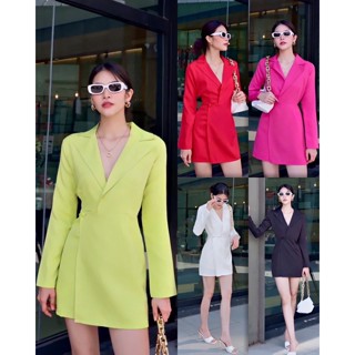 ✨✨💚ꫛꫀꪝ 💚🌟 Lana blazer dress 🌟  blazer dressป้ายRuzz(พร้อมส่ง📮)