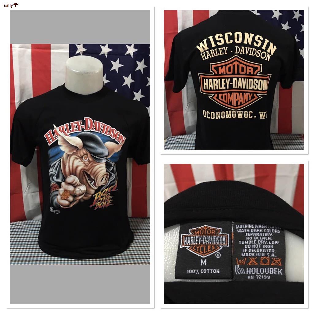 สินค้าเฉพาะจุด﹊✘♨LL Streetเสื้อฮาเล่ย์ Harley-Davidson Reproduction S-3XL ป้าย USA ผ้าCotton100 ใสสบาย