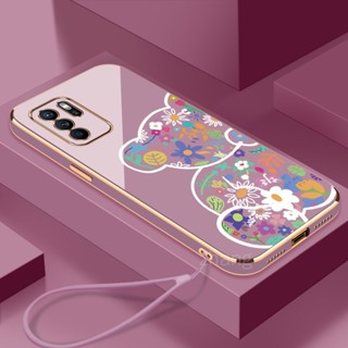 ใหม่ เคสโทรศัพท์มือถือนิ่ม ขอบตรง บางมาก กันกระแทก พร้อมสายคล้อง สําหรับ OPPO Reno 4Z Reno 6Z Reno 7Z