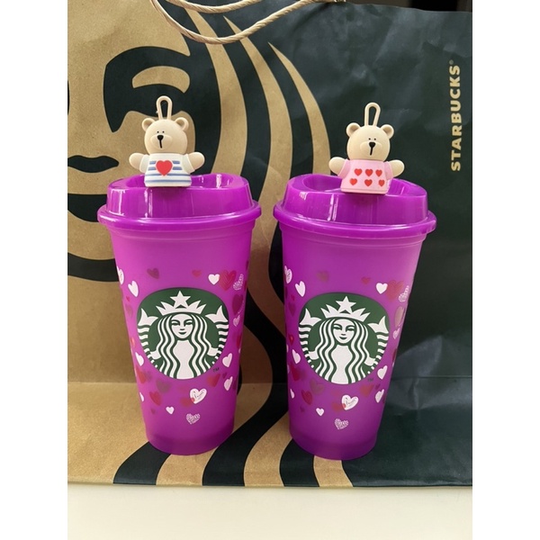 Starbucks LOVE Reusable Cup To Go Travel Coffee and Tea Tumbler Cup 16 fl oz / 473 ml ขนาด Grande