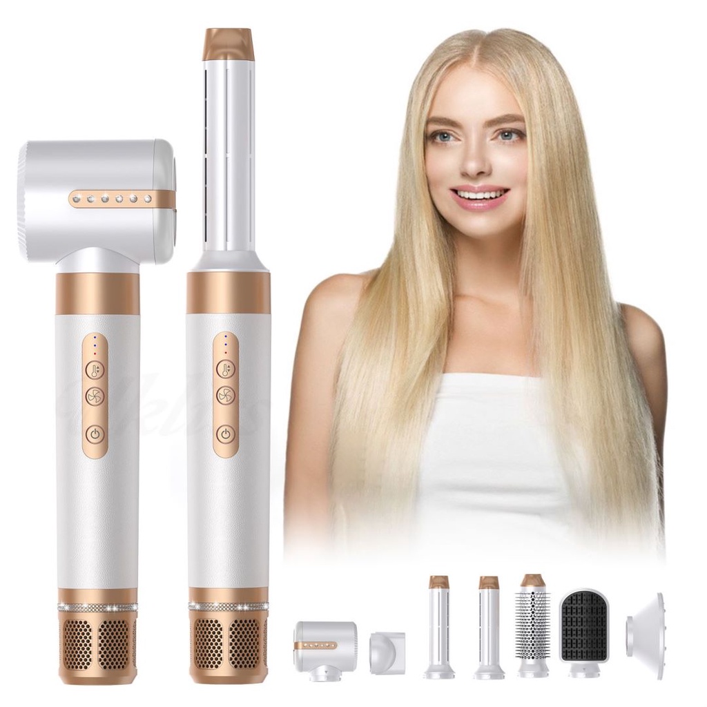 A7 In 1 Hot Air Brush Hair Dryer Brushless Negative Ion Blow Dryer High