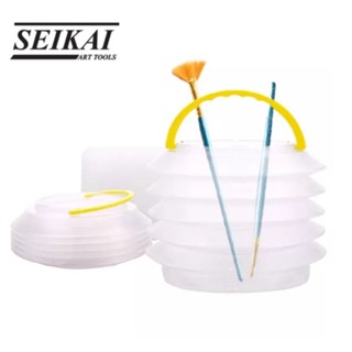 Seikai ถังล้างพู่กันพับได้ มินิ SE-4304 และ ขนาด SE-4303