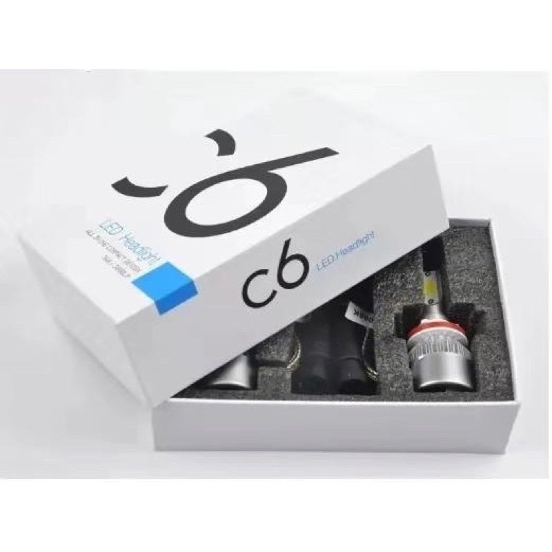FS ไสฅฟหน้าLED รุ่นC6 ไฟหน้ารถยนตย์ ขั้วH1 H3 H4 H7 H8 / H9 / H11 9005 / HB3 9006 / HB4 C6 6000K /แส