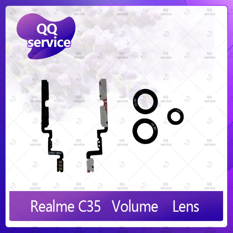 Lens Realme C35 อะไหล่เลนกล้อง กระจกเลนส์กล้อง กระจกกล้องหลัง Camera Lens (ได้1ชิ้น) อะไหล่มือถือ QQ service