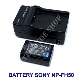 (Set 1+1)NP-FH50 / FH40 / FH50 / FH60 Battery and Charger For Sony Alpha A230,A290,A330,A380,A390,DSC-HX1,HX100V,HX200V,