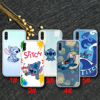 133rty เคสโทรศัพท์มือถือ TPU ใส แบบนิ่ม ลายการ์ตูน Lilo Stitch สําหรับ Samsung A51 A52 A52S A6 Plus A7 A70 A71 A72 A8