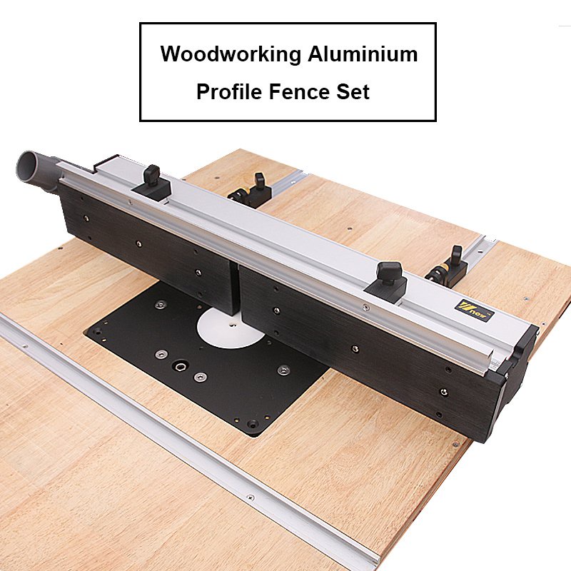 Woodworking Aluminium Profile Fence with Sliding Brackets Tools for