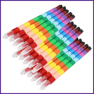 ดินสอสีสายรุ้งซ้อนกันได้ขนาดเล็กสําหรับเด็กปาร์ตี้โปรดปรานดิ…